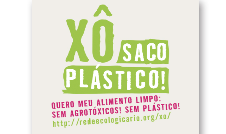 <p>Logotipo para a campanha X Saco Plstico para a Rede Ecolgica Rio de Janeiro. 2014</p>